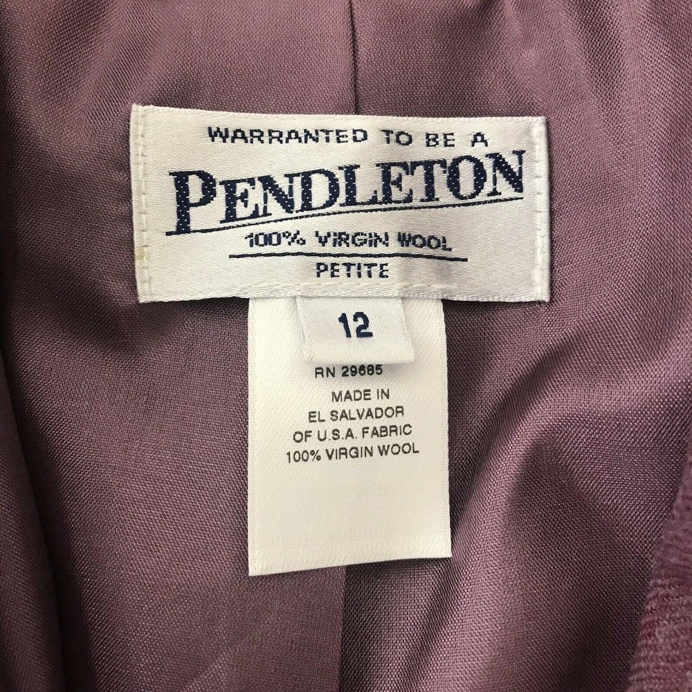 Pendleton 2-piece Purple Wool Skirt Suit  |  Women - Picture 7 of 7